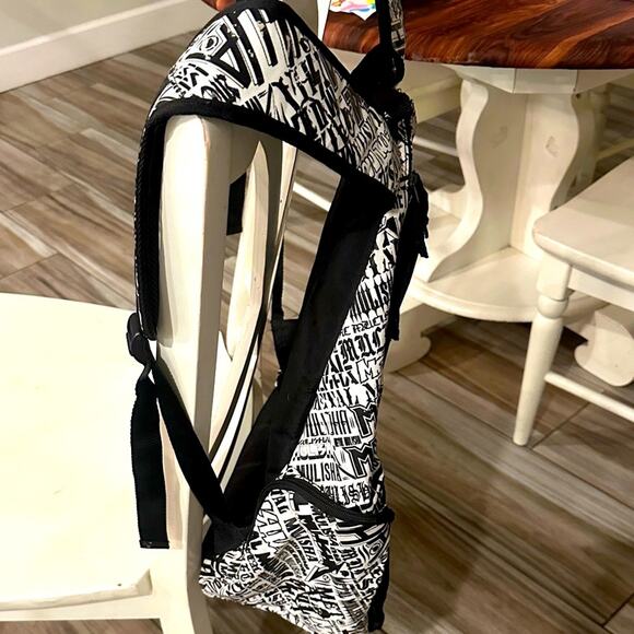 NWOT Rare Metal Mulisha Backpack Vintage Black White Laptop Bag Tons of Pockets - Picture 5 of 14